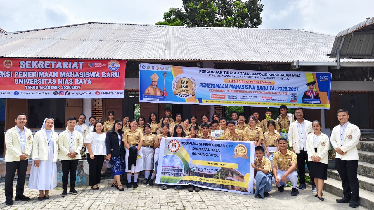 PROMOSI KAMPUS DI EDUFAIR DI SMAS KATOLIK BINTANG LAUT TELUKDALAM